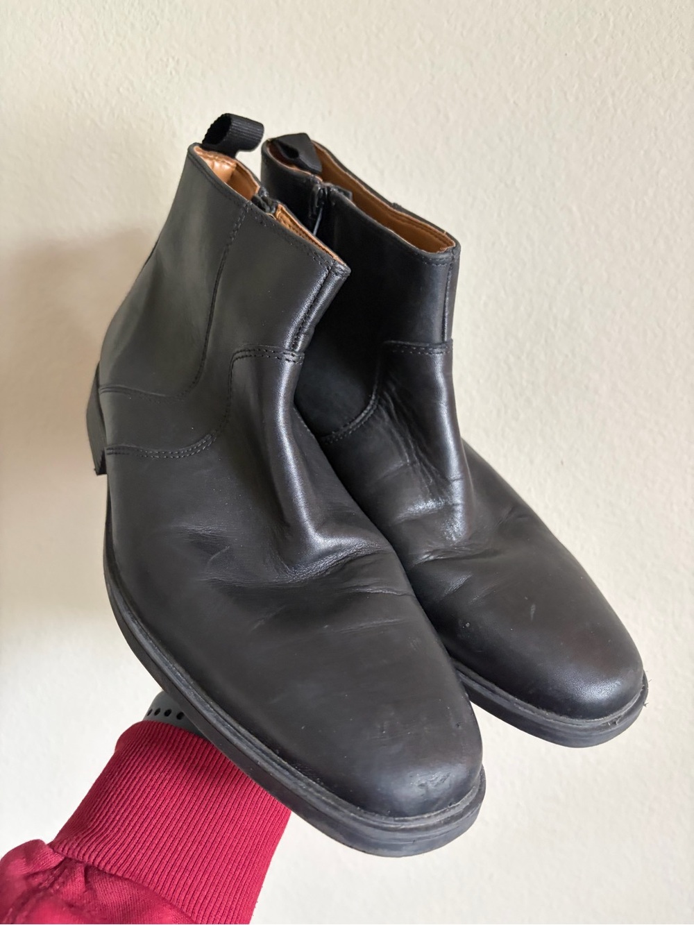 Clarks Men’s‎ black waterproof leather boots size 7.5M